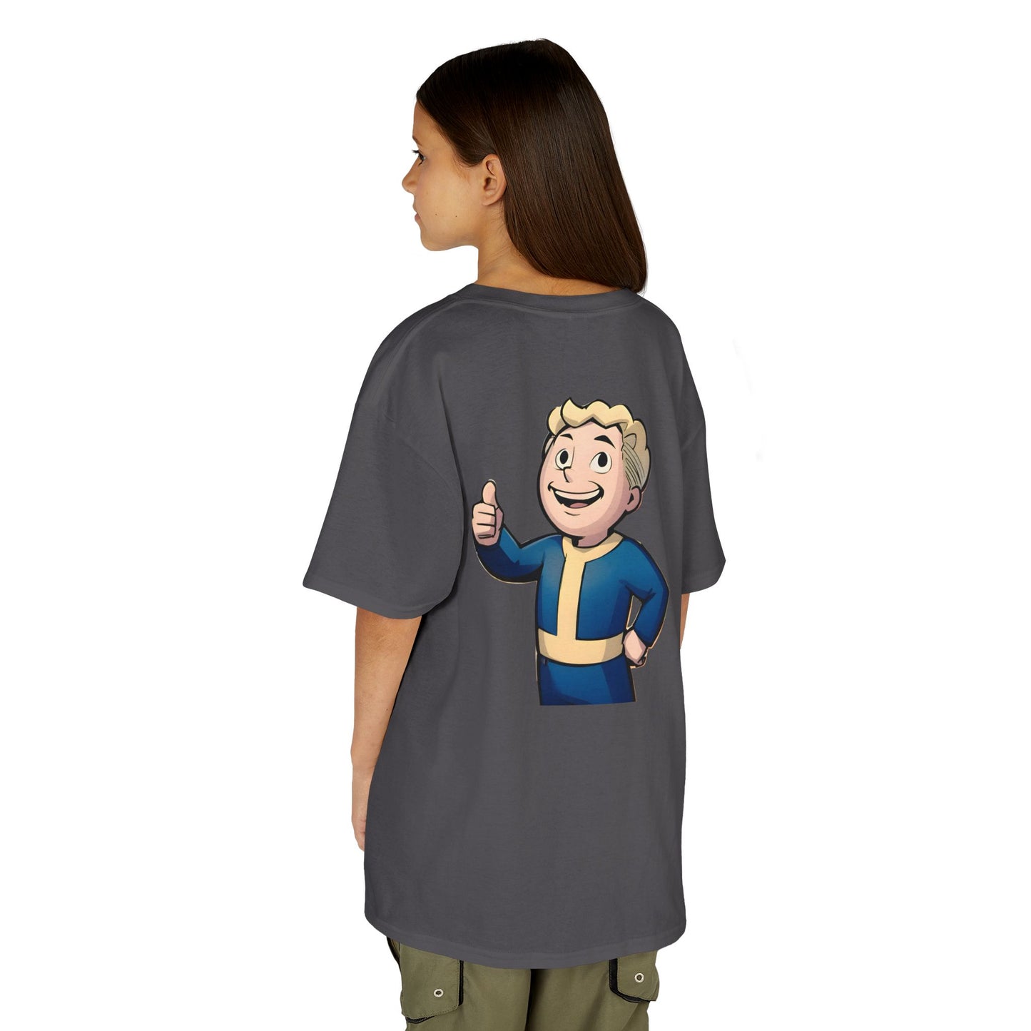 Inspirational Kids Vaultboy Tee with Motivational Quote & Fun Character, Perfect Gift for Birthdays, Playdates, or Encouragement