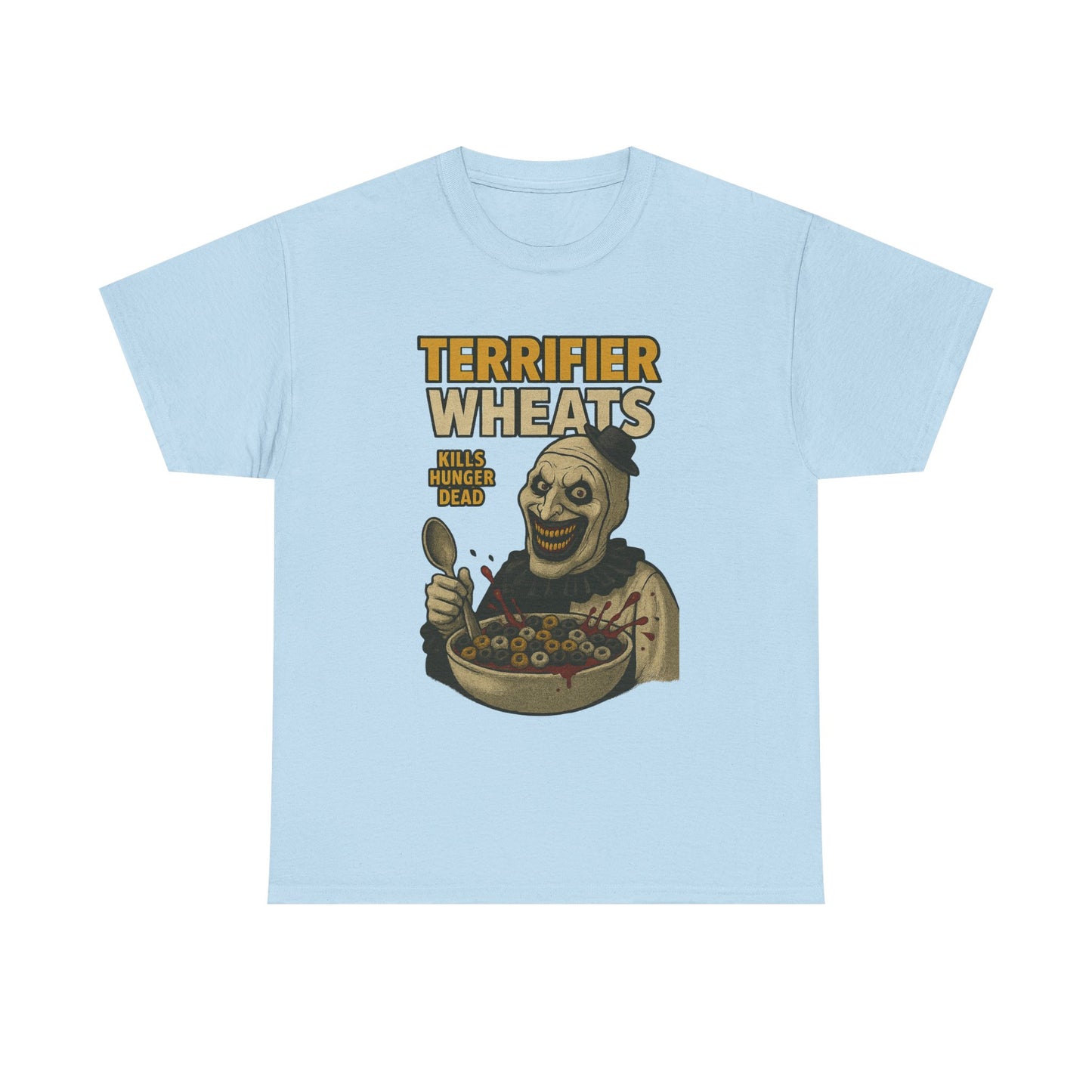 Terrifier Wheats Unisex Heavy Cotton Tee - Halloween Shirt, Horror Fan Gift, Graphic Tee, Movie Merchandise, Fall Fashion