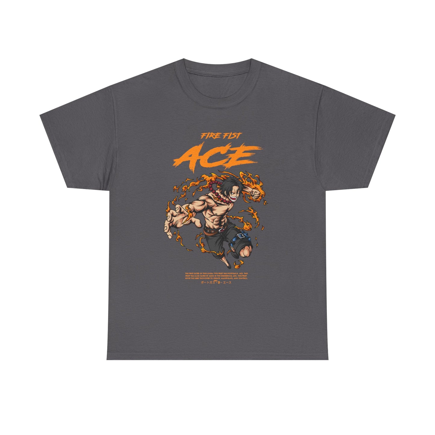 Anime Tee Shirt, One Piece Graphic Unisex Heavy Cotton Tee - Manga Fans Gift Idea, Anime Lover Apparel, Japanese Animation Cosplay Costume,