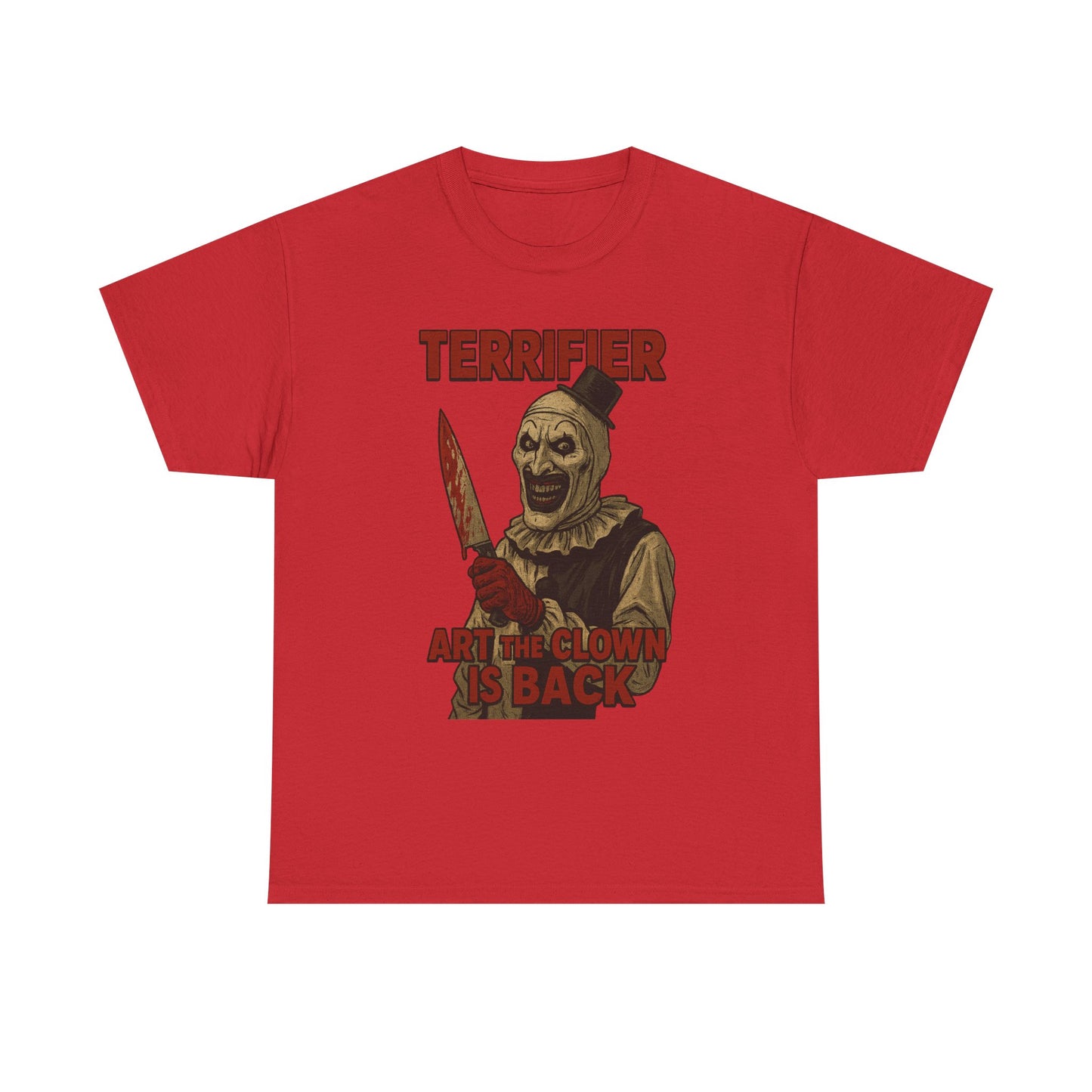 Terrifier Horror Fan Tee, Unisex Cotton Shirt, Scary Movie Merchandise, Gift for Horror Lovers, Halloween Clothing