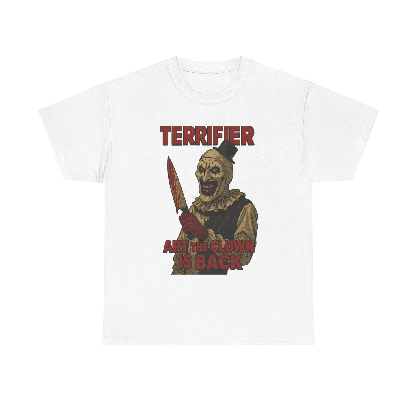 Terrifier Horror Fan Tee, Unisex Cotton Shirt, Scary Movie Merchandise, Gift for Horror Lovers, Halloween Clothing
