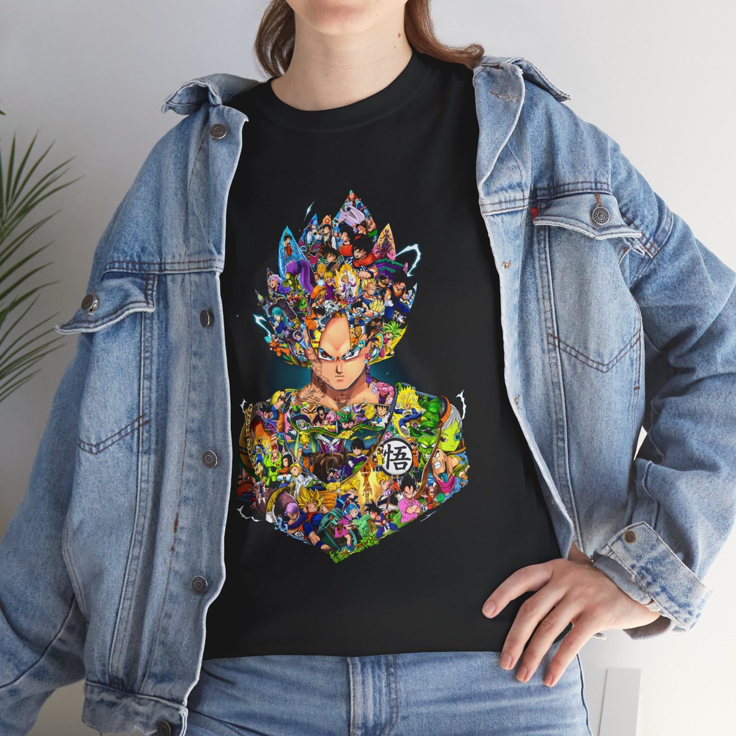 Colorful Fantasy Print Unisex Heavy Cotton Tee, Graphic T-Shirt, Artistic Apparel, Unisex Tee, Gift for Art Lovers, Casual Wear