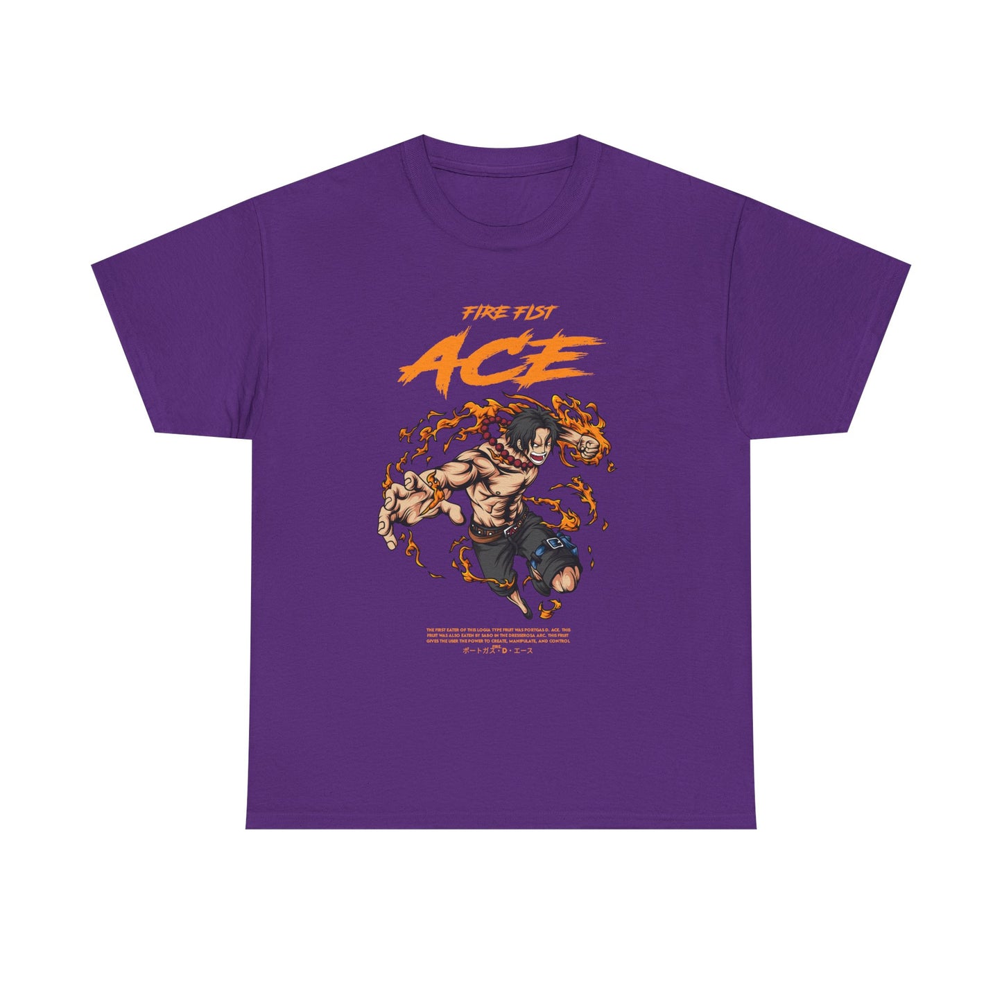 Anime Tee Shirt, One Piece Graphic Unisex Heavy Cotton Tee - Manga Fans Gift Idea, Anime Lover Apparel, Japanese Animation Cosplay Costume,
