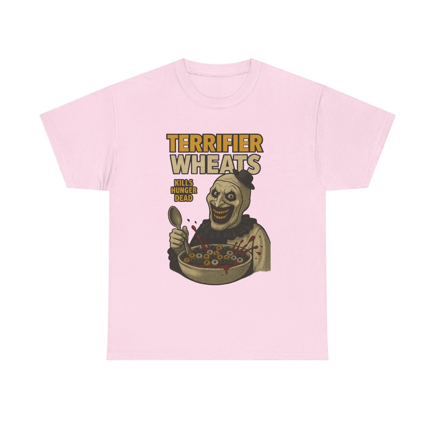 Terrifier Wheats Unisex Heavy Cotton Tee - Halloween Shirt, Horror Fan Gift, Graphic Tee, Movie Merchandise, Fall Fashion