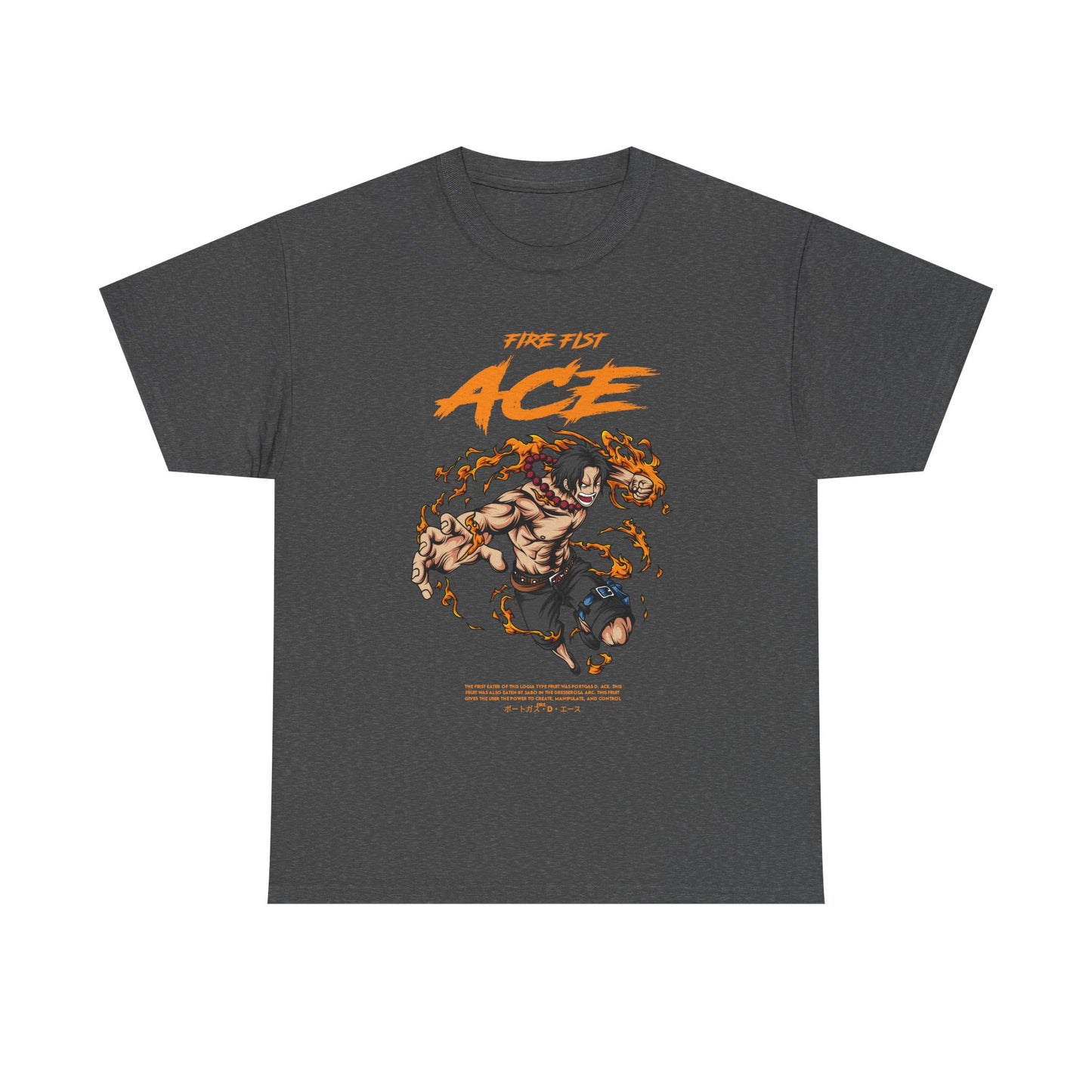 Anime Tee Shirt, One Piece Graphic Unisex Heavy Cotton Tee - Manga Fans Gift Idea, Anime Lover Apparel, Japanese Animation Cosplay Costume,