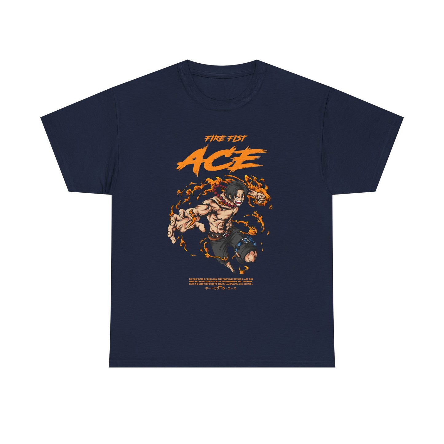 Anime Tee Shirt, One Piece Graphic Unisex Heavy Cotton Tee - Manga Fans Gift Idea, Anime Lover Apparel, Japanese Animation Cosplay Costume,