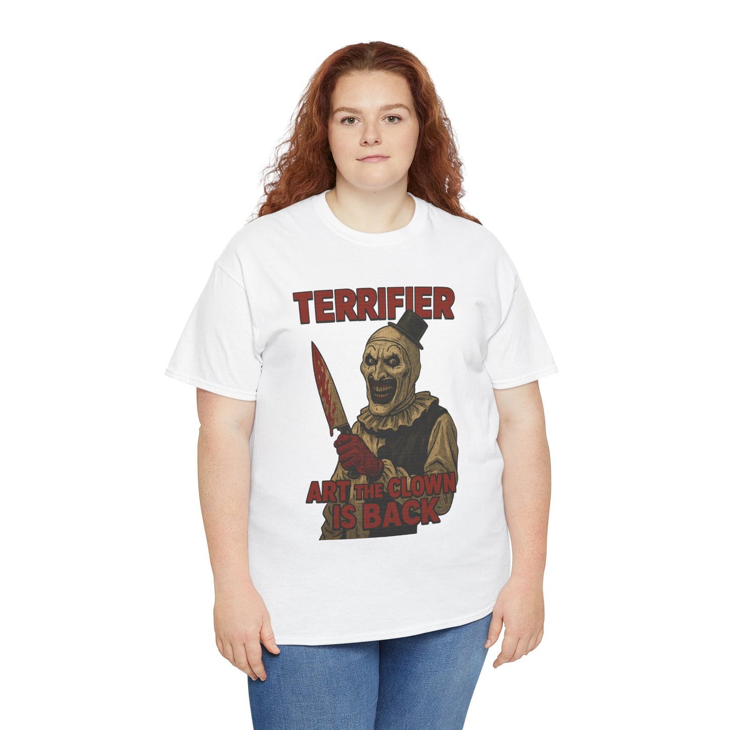 Terrifier Horror Fan Tee, Unisex Cotton Shirt, Scary Movie Merchandise, Gift for Horror Lovers, Halloween Clothing