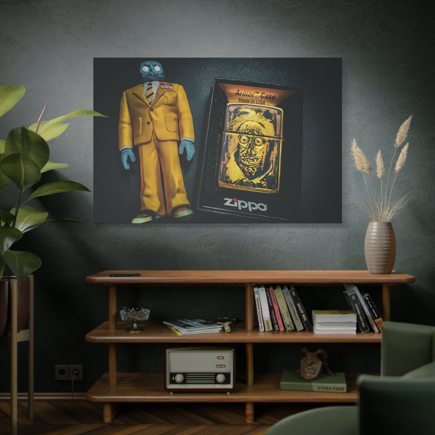 Canvas Wall Art Print, Bob from Beetlejuice Art Decor, Unique Home Decor, Gift for Collectors, Quirky Wall Hanging, Halloween Decoration