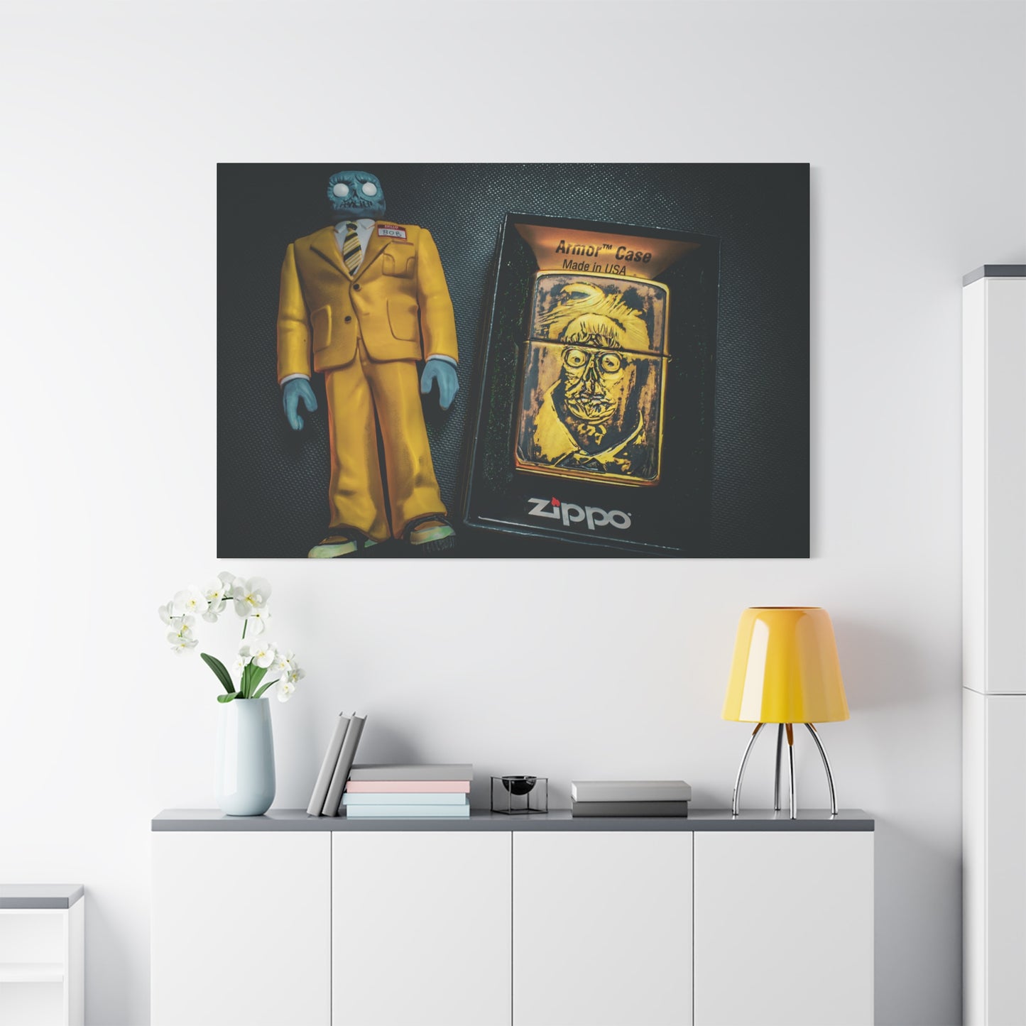 Canvas Wall Art Print, Bob from Beetlejuice Art Decor, Unique Home Decor, Gift for Collectors, Quirky Wall Hanging, Halloween Decoration