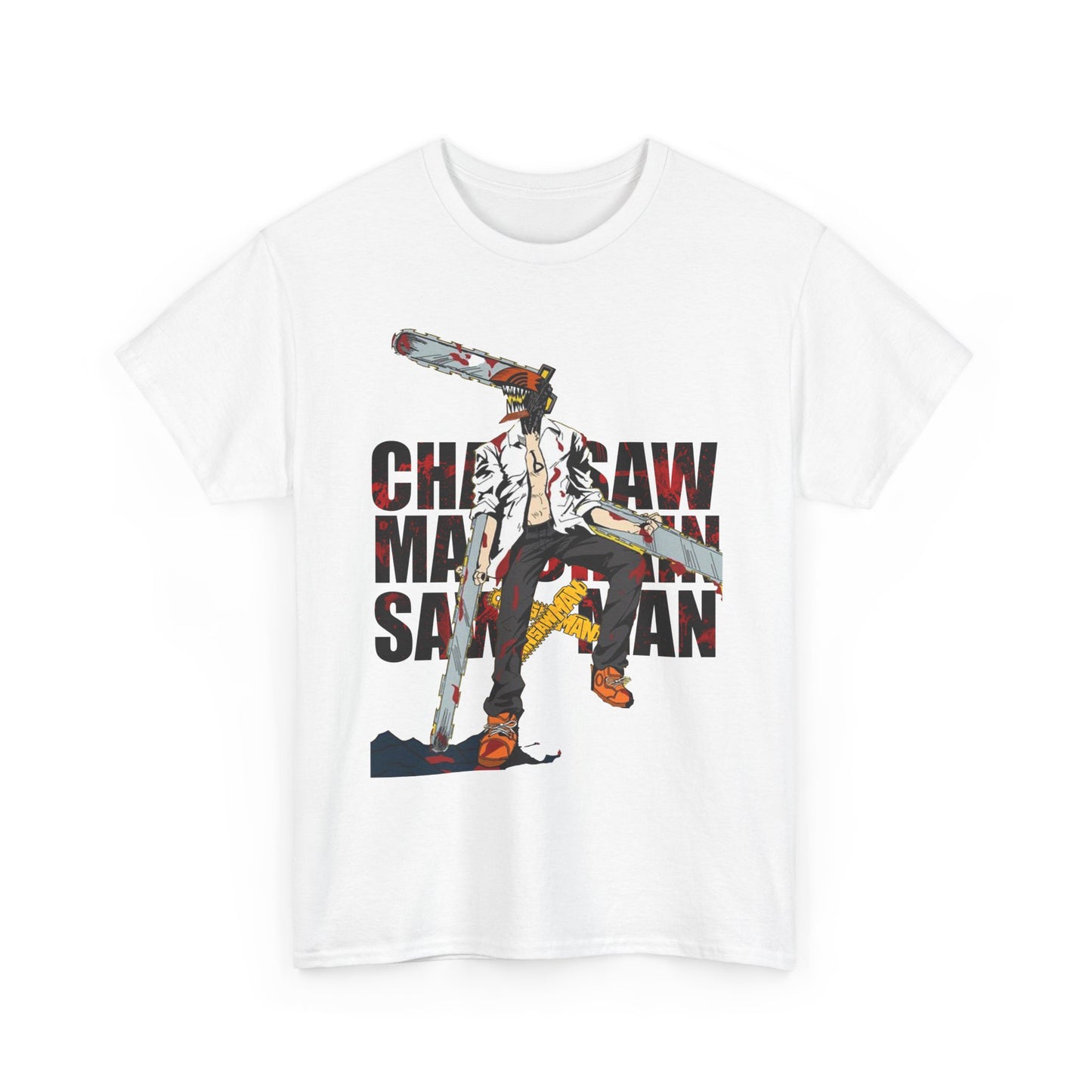 Chainsaw Man Anime T-Shirt - Unisex Heavy Cotton Tee | Manga Fan Gift
