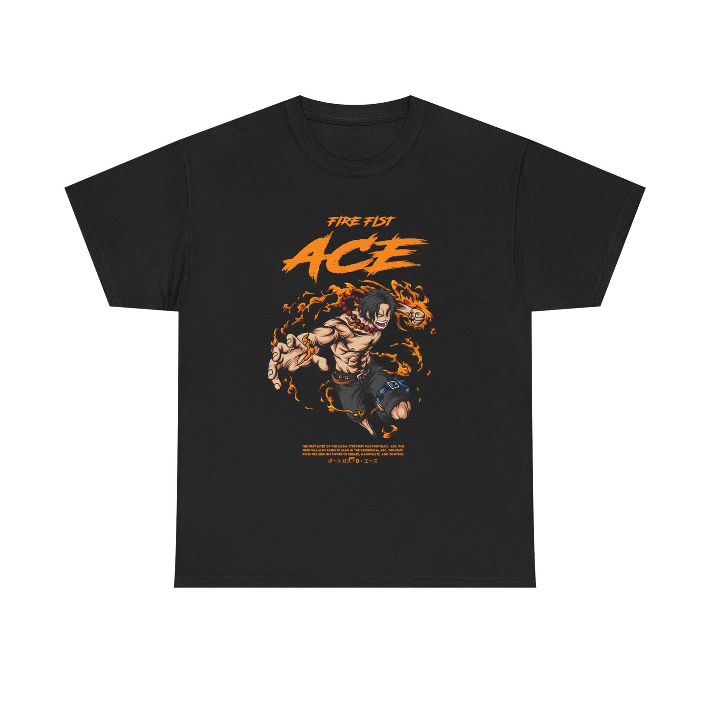 Anime Tee Shirt, One Piece Graphic Unisex Heavy Cotton Tee - Manga Fans Gift Idea, Anime Lover Apparel, Japanese Animation Cosplay Costume,