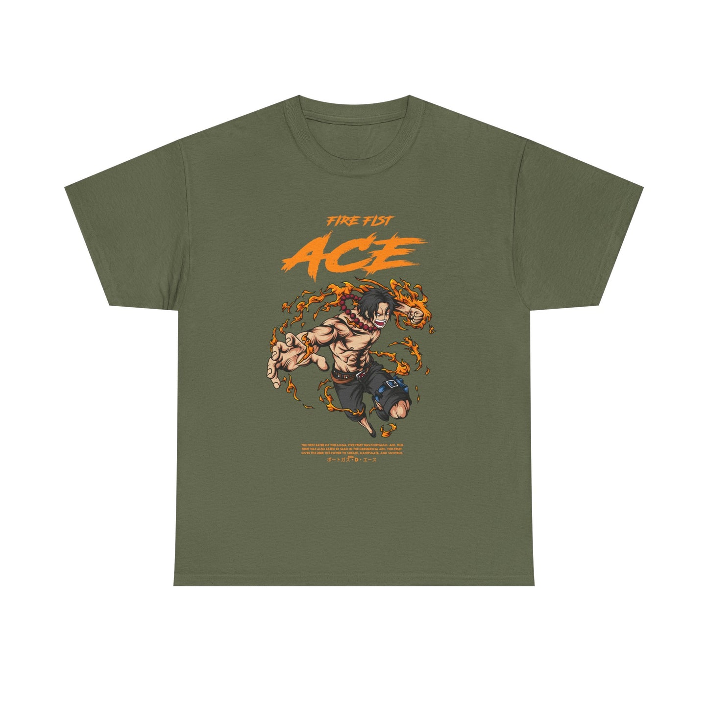 Anime Tee Shirt, One Piece Graphic Unisex Heavy Cotton Tee - Manga Fans Gift Idea, Anime Lover Apparel, Japanese Animation Cosplay Costume,