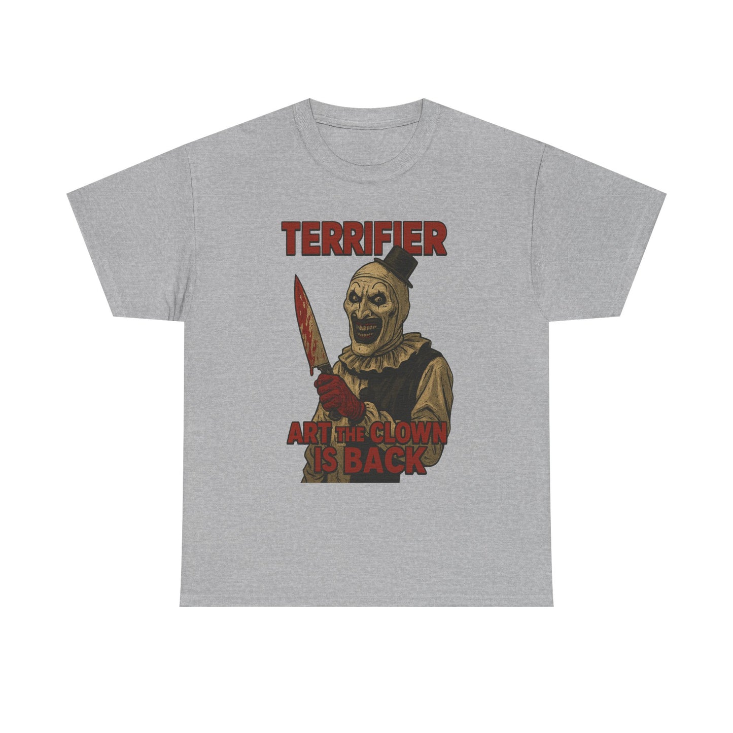 Terrifier Horror Fan Tee, Unisex Cotton Shirt, Scary Movie Merchandise, Gift for Horror Lovers, Halloween Clothing