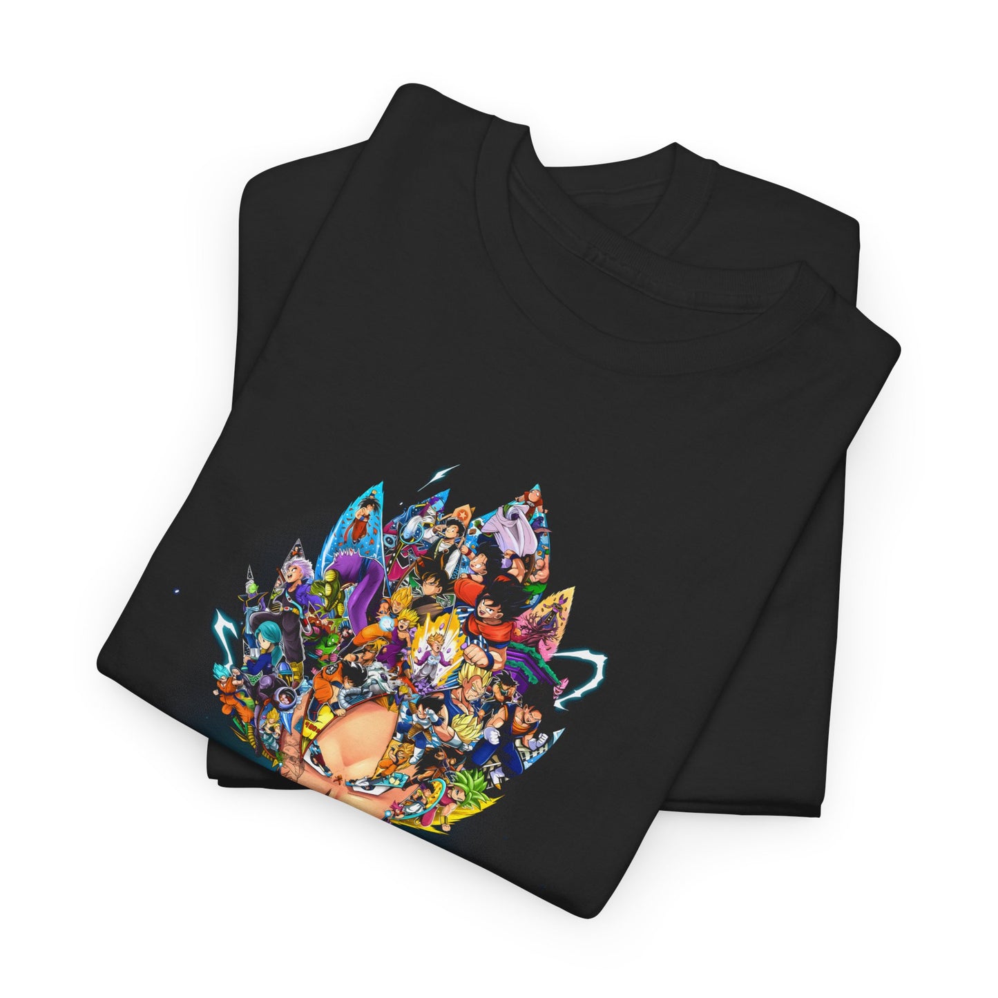 Colorful Fantasy Print Unisex Heavy Cotton Tee, Graphic T-Shirt, Artistic Apparel, Unisex Tee, Gift for Art Lovers, Casual Wear