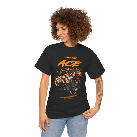 Anime Tee Shirt, One Piece Graphic Unisex Heavy Cotton Tee - Manga Fans Gift Idea, Anime Lover Apparel, Japanese Animation Cosplay Costume,
