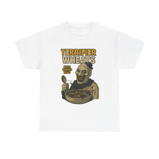 Terrifier Wheats Unisex Heavy Cotton Tee - Halloween Shirt, Horror Fan Gift, Graphic Tee, Movie Merchandise, Fall Fashion