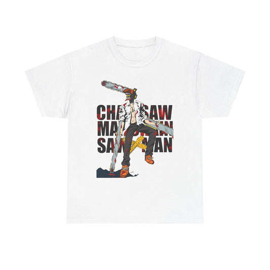 Chainsaw Man Anime T-Shirt - Unisex Heavy Cotton Tee | Manga Fan Gift