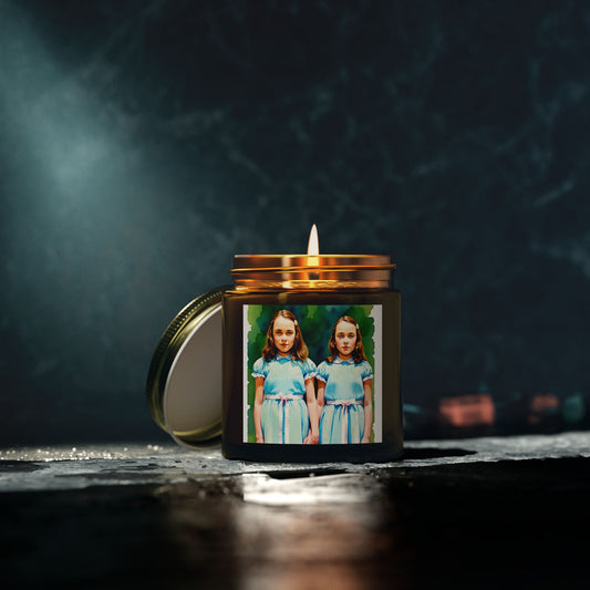 Shining Twins art Scented Candle, Aromatherapy Gift, Home Decor, Birthday Present, Relaxation, Personalized Candle, Unique Fragrance