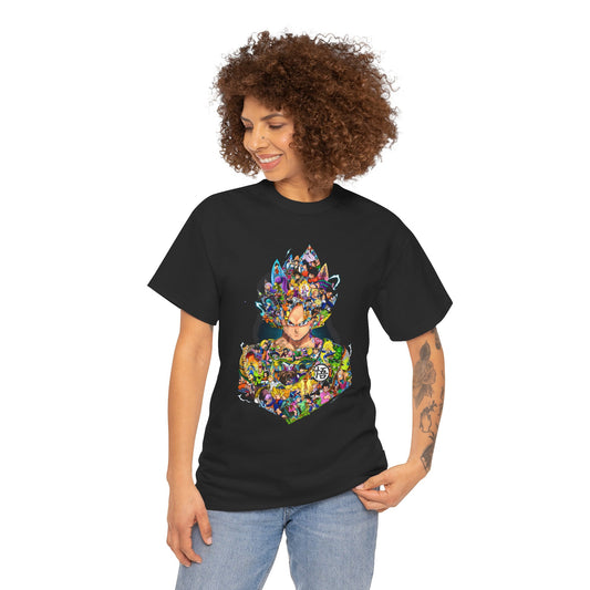 Colorful Fantasy Print Unisex Heavy Cotton Tee, Graphic T-Shirt, Artistic Apparel, Unisex Tee, Gift for Art Lovers, Casual Wear