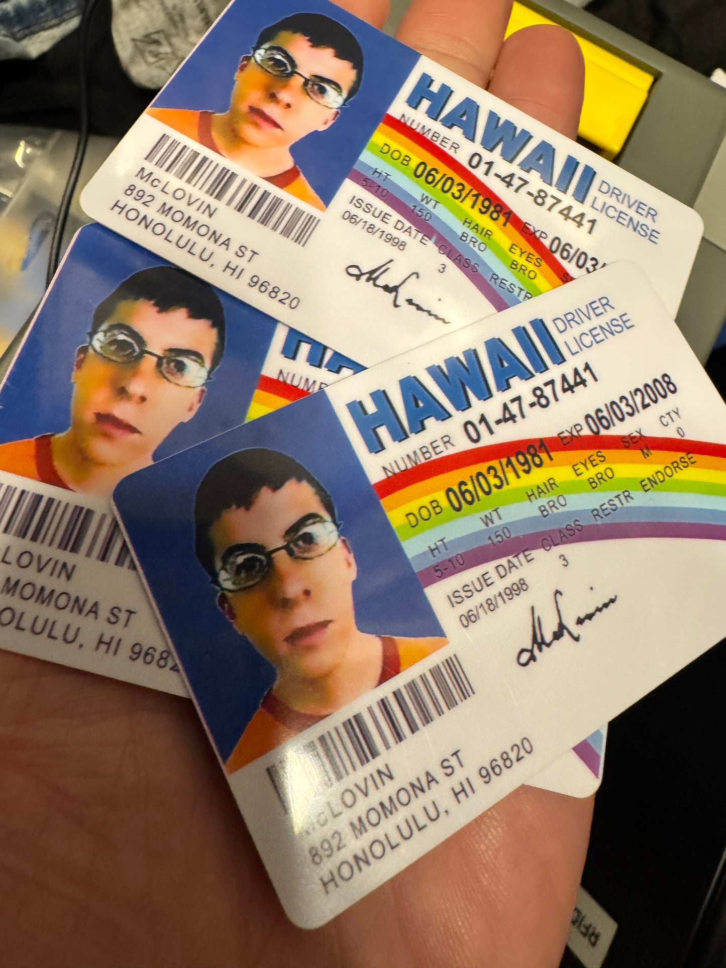 McLovin ID Business Cards - Superbad Movie Replica Design | Custom 25 Pack