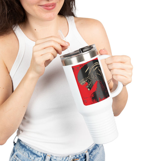 Alien-Inspired Insulated Travel Mug