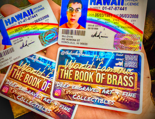 McLovin ID Business Cards - Superbad Movie Replica Design | Custom 25 Pack