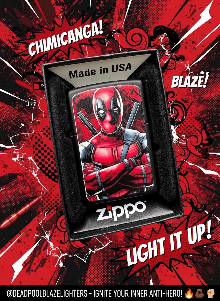 Deadpool Lighter Instagram Marketing - Authentic Product