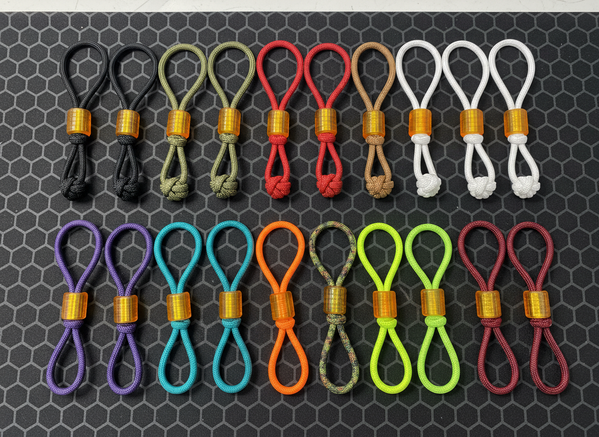 EDC Paracord Keychain Color Variety